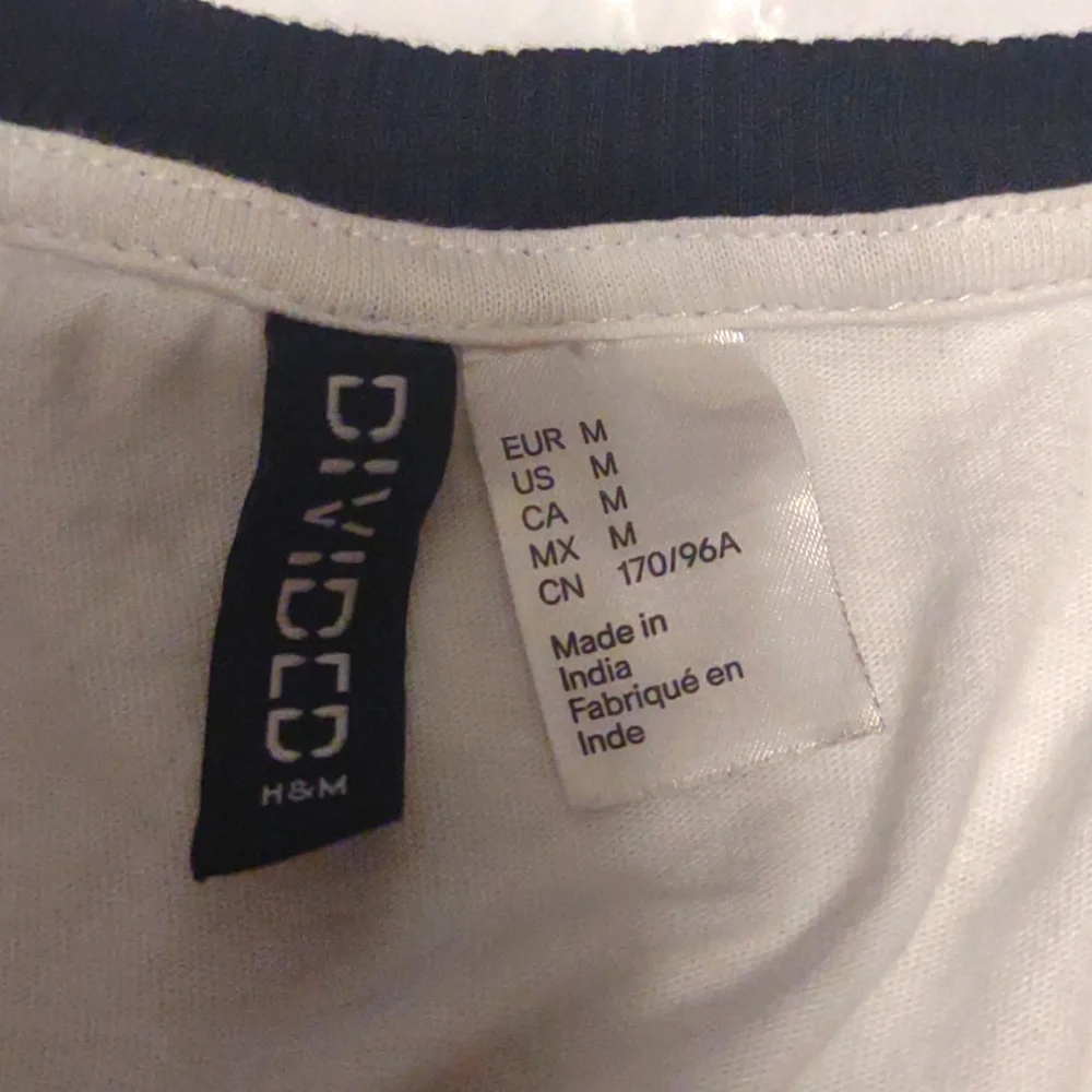 Divided cropped white "in your dreams"  t-shirt - Picture 2 of 2